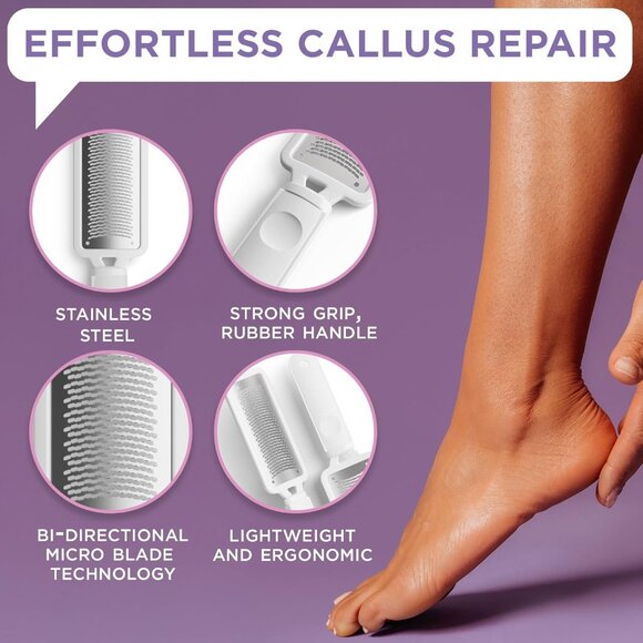 At-Home Pedicure Essentials: Callus Remover Gel & Rasp Foot File - 3 Piece Set - Picture 4 of 7
